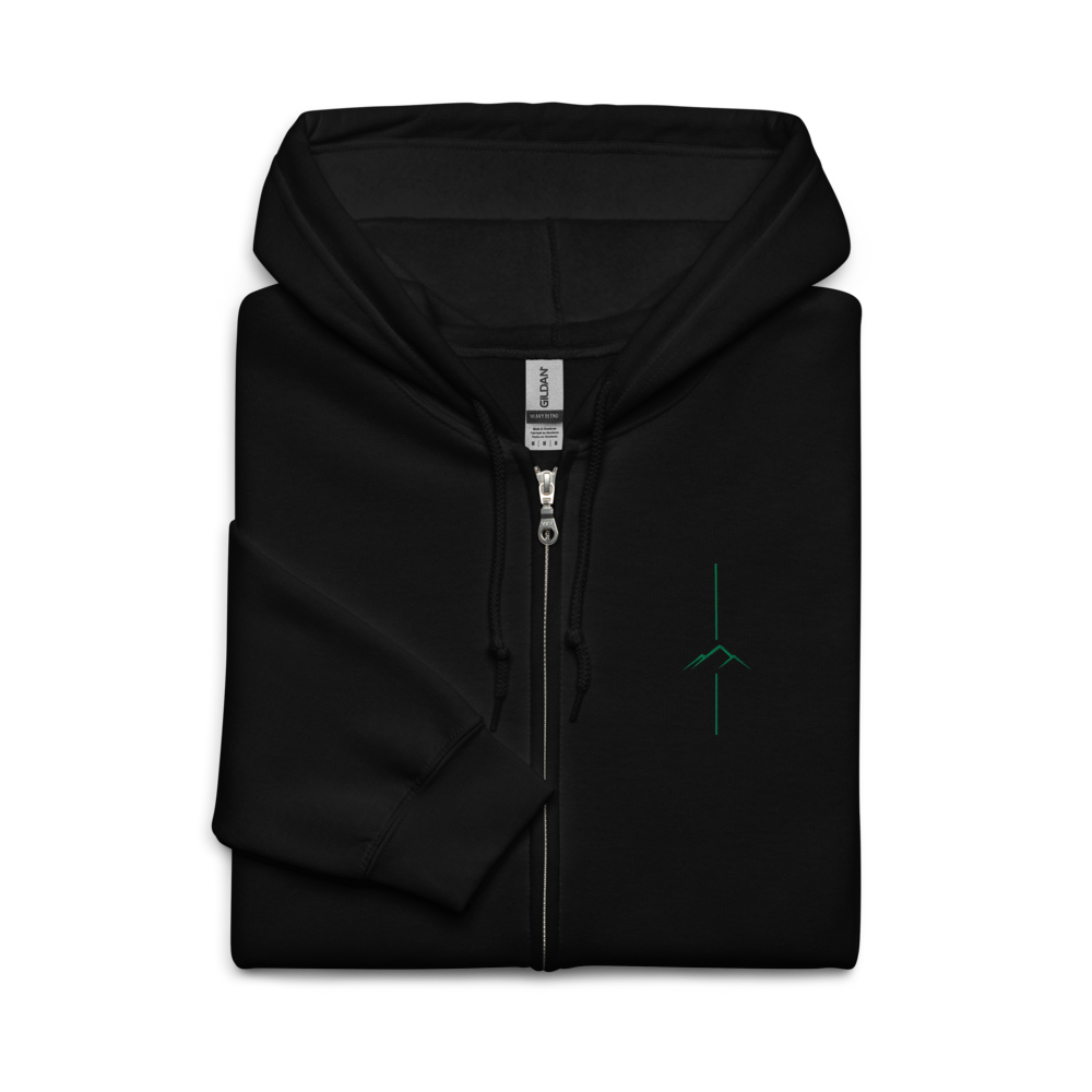 Line  Zip Hoodie - Green